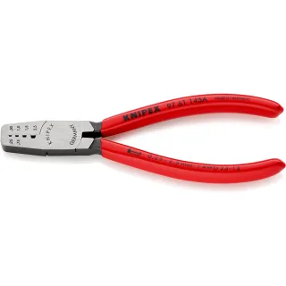 KNIPEX Crimpzange für Aderendhülsen 145 mm mit Kunststoff überzogen poliert - 9761145A