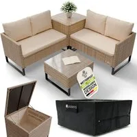 Juskys Gartenlounge-Set Santorini, (4-tlg)