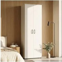 en.casa Kleiderschrank »Chalvefted« mit 2 Türen 1 Stange 175 x 60 x 35 cm Weiß