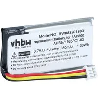 vhbw Akku Ersatz für Sennheiser AHB571935PCT-03, CP-SN800, BAP 800, 586477, Akku Akku Li-Polymer 350 mAh (3,7 V, 1 St), Leistungsfähiger Austausch-Akku für Multimedia Stereo Amplifier