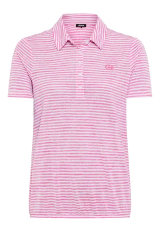 Olsen - Polo Shirt Short Sleeves dark rose - Gr. - 36