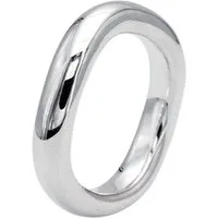 SILBERMOOS Silberring Bandring "Schlicht und Gewellt", 925 Sterling Silber