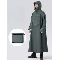 MOPUEA Regenponcho Fahrrad Regenmantel Regenjacke Damen Herren Poncho Regenponcho (zuverlässigen Wetterschutz, 1-St) wasserdicht mit Kapuze und Tasche, Polyester, Atmungsaktiv, Packbar
