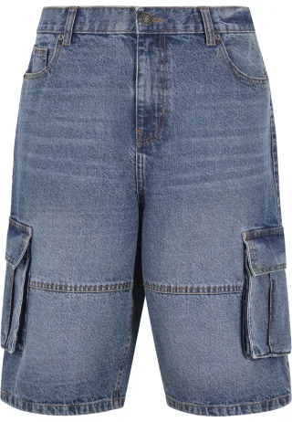 URBAN CLASSICS Shorts "Urban Classics Relaxed Denim Cargo Shorts"