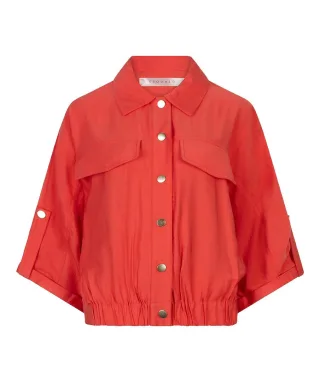 Esqualo - Jacke mit weiten Ärmeln rot - Gr. - 36