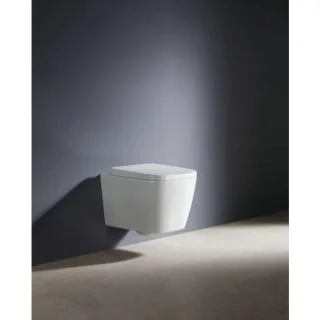 Fukana Premium WC Set softedge, weiß, spülrandlos, mit WC-Sitz
