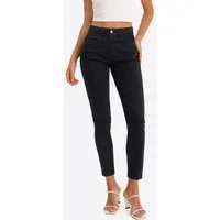 Imily Bela 7/8-Jeans Damen High-Waist Ankle-Jeans Slim Fit Denim (Packung, 1-tlg., 1per-Pack) in Unifarbe