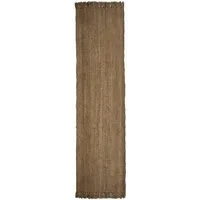 FLAIR RUGS Läufer Jute Boucle, rechteckig, Höhe: 7 mm, aus 100% Jute, mit Fransen, aus Naturfasern