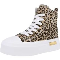 Ital-Design Damen High-Top Freizeit Sneakerboots (88671546) Keilabsatz/Wedge Sneakers High in Beige