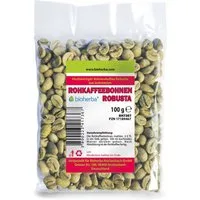 BIOHERBA R Rohkaffeebohnen Robusta 100 g Glas