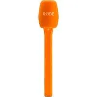 Interview Micro , Mikrofon orange, Handadapter für Rode Wireless Sendemodule