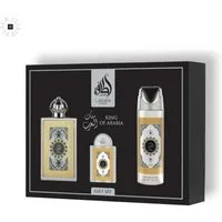 Lattafa Duft-Set Lattafa Pride King of Arabia Giftset EDP 100ML + EDP 20ML + PERFUMED