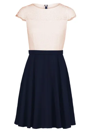 VM by Vera Mont - Cocktailkleid patch blue/rosé - Gr. - 32