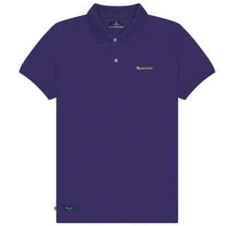 Aquascutum Active Cotton Polo Dry-fit Poloshirt In Lila