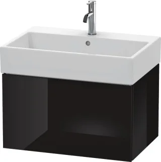 Duravit L-Cube Waschtischunterbau wandhängend Schwarz Hochglanz 684x459x394 mm - LC617604040 LC617604040