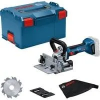 Akku-Flachdübelfräse GFF 18V-22 Professional Solo, 18 Volt, Nutfräse blau/schwarz, ohne Akku und Ladegerät, in L-BOXX