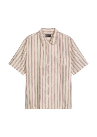 Marc OPolo Casual - Kurzarm-Hemd regular light beige_multi_20 - Gr. - 4XL