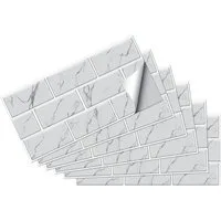Zaewry Fliesenaufkleber Selbstklebende Fliesenaufkleber Klebefliesen Bad Küche 15x30 cm (12 St), Klebefolie Kueche Badezimmer Wand Fliesenwand Aufkleber