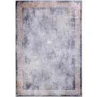 Mazovia Designteppich Modern Teppich für Wohnzimmer, Schlafzimmer, Esszimmer, 80 x 150 cm, Kurflor, Waschbar in Waschmaschine, Höhe 5 mm, Rutschfest