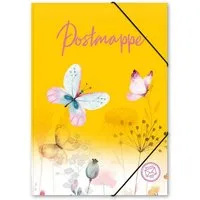 itenga Organisationsmappe itenga Postmappe Gummizugmappe A4 Motiv Schmetterling