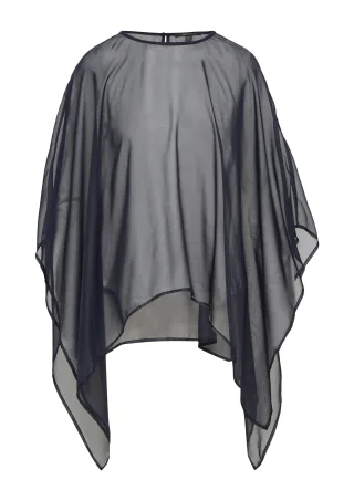 comma - Indoor-Poncho blau