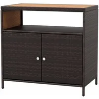KOMFOTTEU Garten-Geräteschrank, Aufbewahrungsschrank mit Doppeltür, 90x53x86cm