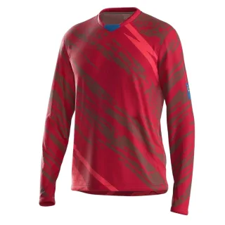 Bicycle Line - "Ponente" Radfahr-Trikot für Herren, Langärmlig (Bordeaux)