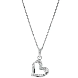 Orphelia 'Cecilia' Damen Anhänger aus 925er Sterlingsilber mit Kette - Silber ZH-7584