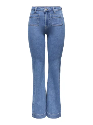 ONLY - ONLMADISON HW POCKET FLARED DNM GEN540 Light Blue Denim - Gr. - 32