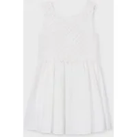 Mayoral Sommerkleid Kombiniertes Teenager Kleid – Ärmellos mit asymmetrischem Kragen