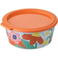 KOZIOL Aufbewahrungsschüssel NORA BOX 1,3l BLOOMS Schale 1,3l mit Deckel, Kunststoff, (1-tlg)