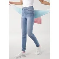 KangaROOS 5-Pocket-Jeans SUPER SKINNY HIGH RISE knöchellang, mit Used-Optik, hohe Leibhöhe