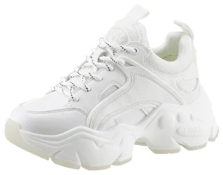 Buffalo Sneaker "BINARY" in monochromer Optik, Freizeitschuh, Halbschuh, Schnürschuh