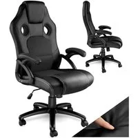 tectake Gaming-Stuhl Bürostuhl (Set, 1 St), Überzug aus weichem Kunstleder