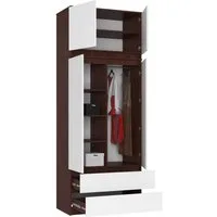 Raumhirsch Furniture Kleiderschrank Moderner Kleiderschrank – Eleganter Stauraum – Schlafzimmerschrank Robustes Möbelstück aus Spanplatte, Maße: 90 x 234 x 51 cm