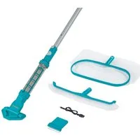 Bestway Poolbodensauger Poolpflege Set mit Akku, (Set, 7 Teilig), für Pools bis 610 cm