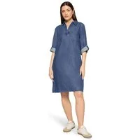 Cartoon Jeanskleid Damen mit Kragen