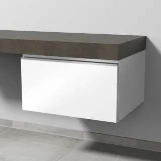 Sanipa Anbau-/Solitärschrank mit Auszug 2morrow (L2233) 340x600x520 Weiß-Glanz, L223378 L223378