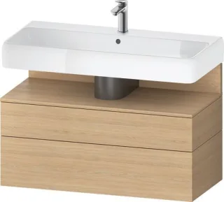 Duravit Qatego Waschtischunterbau wandhängend Natur Eiche Matt 990x470x590 mm - QA4395030300000 QA4395030300000