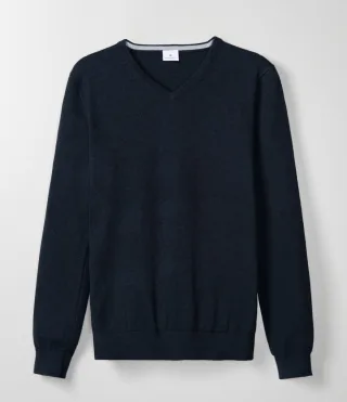BASEFIELD - V Pullover night blue - Gr. - XL