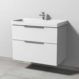 Sanipa 3way Waschtischunterbau zu Villeroy & Boch Avento Waschtisch mit 2 Auszügen, Weiß-Soft UM62343