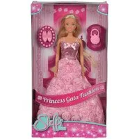 Simba Dickie Anziehpuppe Puppe Steffi Love Princess Gala Fashion rot rosa 2fach sortiert