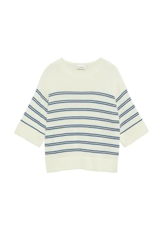 comma - Strickpullover creme/mehrfarbig - Gr. - S