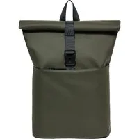 EAAKIE Rucksack RollTop Rucksack Freizeitrucksack Herren Damen Wasserabweisend, spritzwassergeschütztes Polyester und wasserabweisende Reißverschlüsse