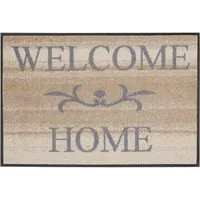 wash+dry by Kleen-Tex Fußmatte Welcome Home, rechteckig, Höhe: 7 mm, Schmutzfangmatte, mit Spruch, In- und Outdoor geeignet, waschbar