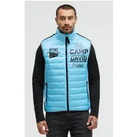 CAMP DAVID Steppweste mit Windfangleiste
