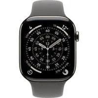Watch Series 11, Smartwatch Titan Natur, Titangehäuse, 46 mm, Sportarmband steingrau M/L, Cellular
