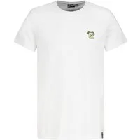 Eight2Nine T-Shirt Patch Jersey Regular Fit für Herren (1-tlg) Baumwolle Normal Fit Rundhals Kurzarm Einfarbig atmungsaktiv
