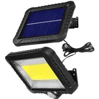 Maclean LED Solarleuchte MCE438, LED fest integriert, Tageslichtweiß, Solar LED Strahler mit Bewegungssensor