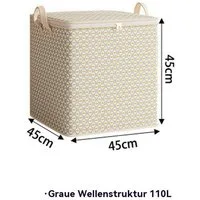 Blusmart Aufbewahrungsbox Große 3D-Aufbewahrungsbox (Faltbar, 3 St., Verdicktes Material), Ideal zur Aufbewahrung von Decken, Kleidung und Spielzeug